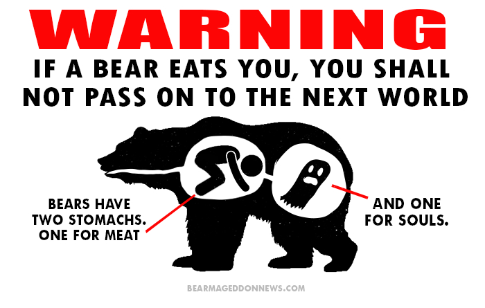 What's an eternity in a bear's second stomach like? Dark and lonely. 